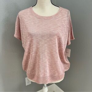 Women’s Ellen Tracy, light pink sheer blouse